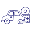 Car Flat Tire illustration - Free transparent PNG, SVG. No sign up needed.