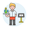 Service Staff 2 Illustration from UX Colors Set
