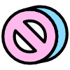 Ban Prohibit Element from Retro Shapes Set