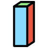 Block I Slim Element from Retro Shapes Set