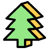 Christmas Tree Element from Retro Shapes Set