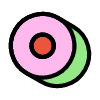 Circle Tube 2 Element from Retro Shapes Set