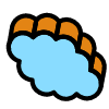 Cloud Rotate Element from Retro Shapes Set