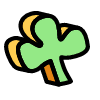 Clover Element from Retro Shapes Set