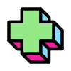 Cross Element from Retro Shapes Set