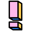 Exclamation Mark Element from Retro Shapes Set