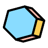 Hexagon Element from Retro Shapes Set