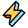 Lightning Bolt Element from Retro Shapes Set