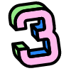Number 3 Three element - Free transparent PNG, SVG. No sign up needed.