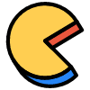 Pacman Pie Element from Retro Shapes Set