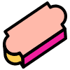 Ticket Tag Element from Retro Shapes Set