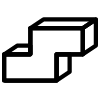Block Z Zigzag Right Element from Retro Shapes Set