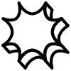 Explode Bang Element from Retro Shapes Set