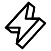 Lightning Bolt Element from Retro Shapes Set