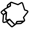 Shuriken Star Spiral Element from Retro Shapes Set