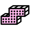 Block Z Zigzag Right Element from Retro Shapes Set