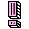 Exclamation Mark Element from Retro Shapes Set