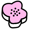Flower Abstract Element from Retro Shapes Set