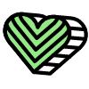 Heart Element from Retro Shapes Set