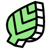 Leaf Element from Retro Shapes Set