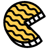 Pacman Pie Element from Retro Shapes Set