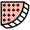 Quater Circle Element from Retro Shapes Set