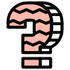 Question Mark  Element from Retro Shapes Set