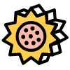 Sun Element from Retro Shapes Set