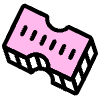 Ticket Element from Retro Shapes Set