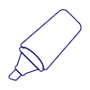 Highlighter Pen Illustration from UX Line Set