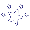 Star Rating Blank Illustration from UX Line Set