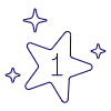 Star Rating One Illustration from UX Line Set