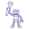 Technician Robot 1 illustration - Free transparent PNG, SVG. No sign up needed.