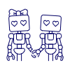 Robot Couple illustration - Free transparent PNG, SVG. No sign up needed.