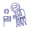 Astronaut Robot 1 illustration - Free transparent PNG, SVG. No sign up needed.