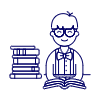 Bookworm 1 1 Illustration from UX Line Set