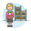 Bookworm 2 2 Illustration from UX Colors Set