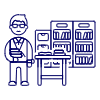 Librarian 2 5 Illustration from UX Line Set
