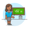 Teacher Teaching 2 Illustration from UX Colors Set