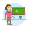 Teacher Teaching 3 Illustration from UX Colors Set