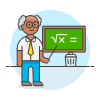 Teacher Teaching 5 Illustration from UX Colors Set