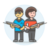 Spacecraft Troop 2 Illustration from UX Colors Set