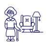 Retirement 1 2 Illustration from UX Line Set