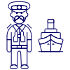 Ferry Captain 1 illustration - Free transparent PNG, SVG. No sign up needed.