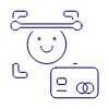 Card Verify Smiley Illustration from UX Line Set