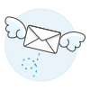 Flying Envelope illustration - Free transparent PNG, SVG. No sign up needed.