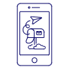 Phone Mailbox Illustration from UX Line Set