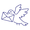 Pigeon Mail Illustration from UX Line Set