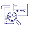 SEO Keyword List Illustration from UX Line Set