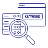 SEO Keyword Database Illustration from UX Line Set